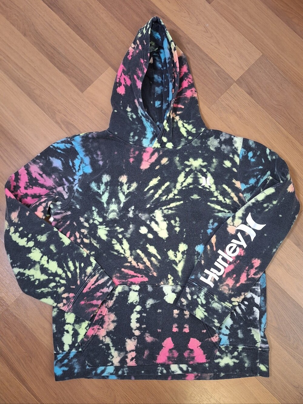 Kids Hurley Tie Dye Hoodie. Flaw